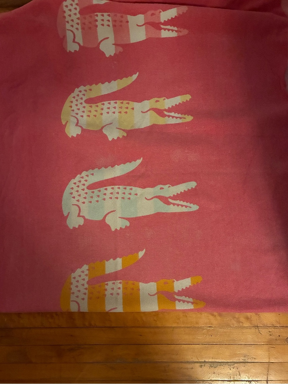 Lacoste Pink Beach Towel